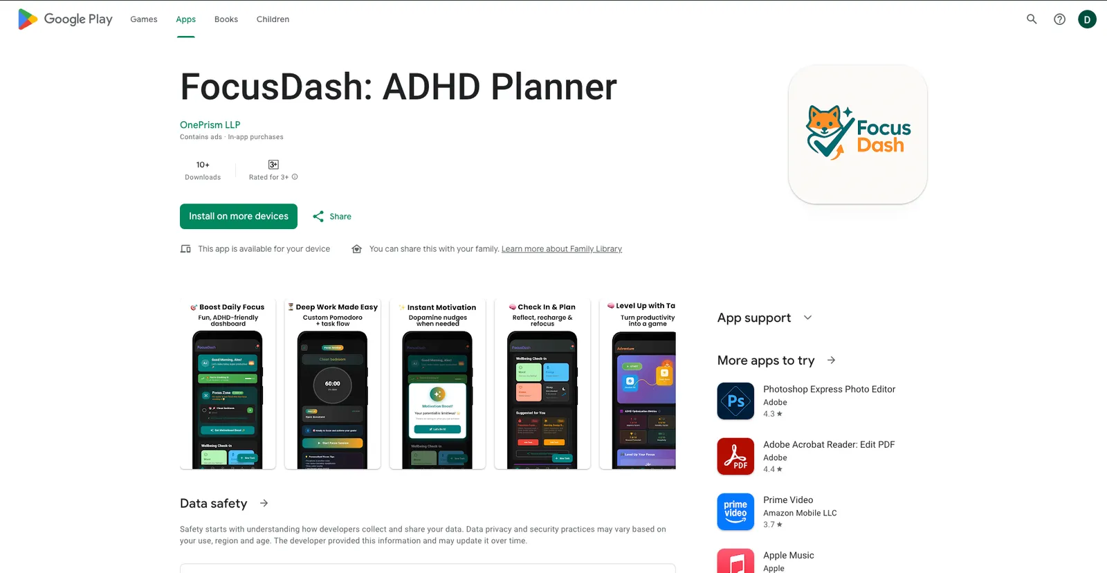 FocusDash - Custom AI Product